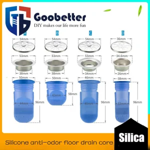 Silicone Floor Drain Deodorant Sealing Pipe Core Anti Odor Drain Insect Control