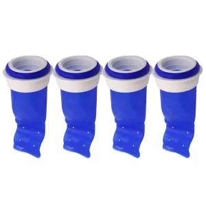 4 PCS Silicone Floor Drain Backflow Preventer One Way Sewer Core Valve Blue
