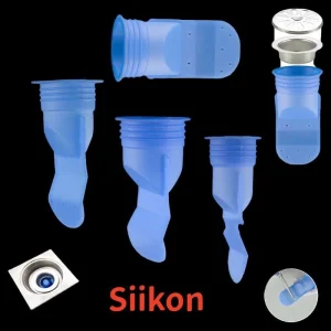 Silicone Drain Backflow Preventer One Way Valve Trap Pipes Bathroom Shower Floor