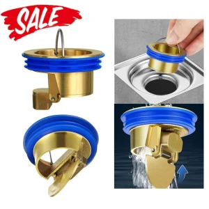 Way Valve Shower Drainer Floor Drain Anti Odor Drain Cover Sewer Strainer Plug.